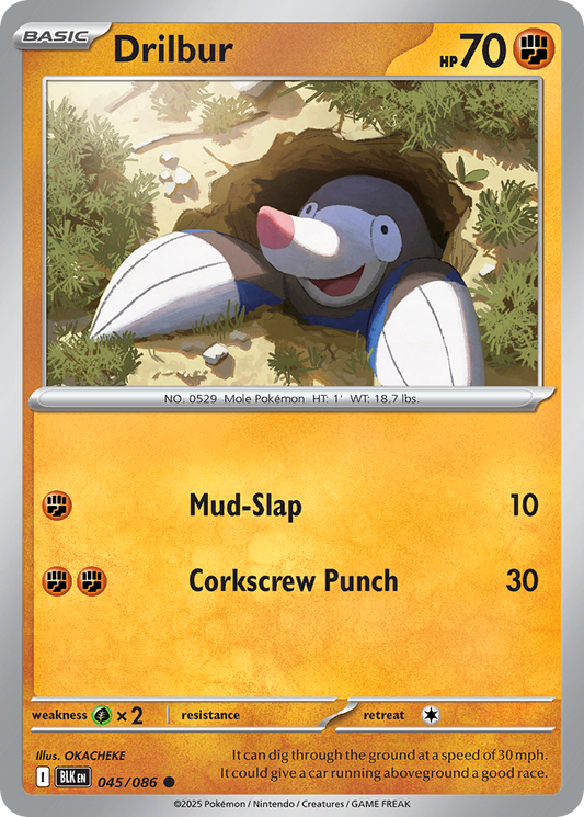 Drilbur 045/086 - Reverse Holo