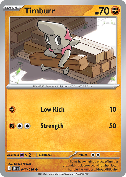 Timburr 047/086 - Reverse Holo