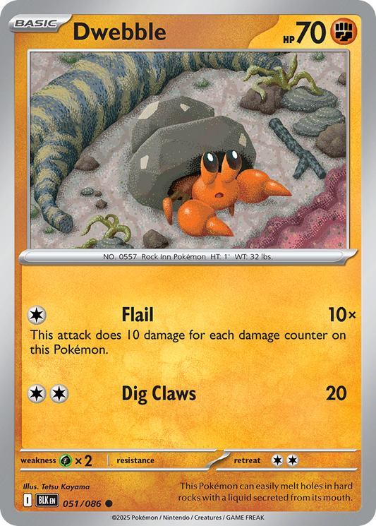 Dwebble 051/086 - Reverse Holo