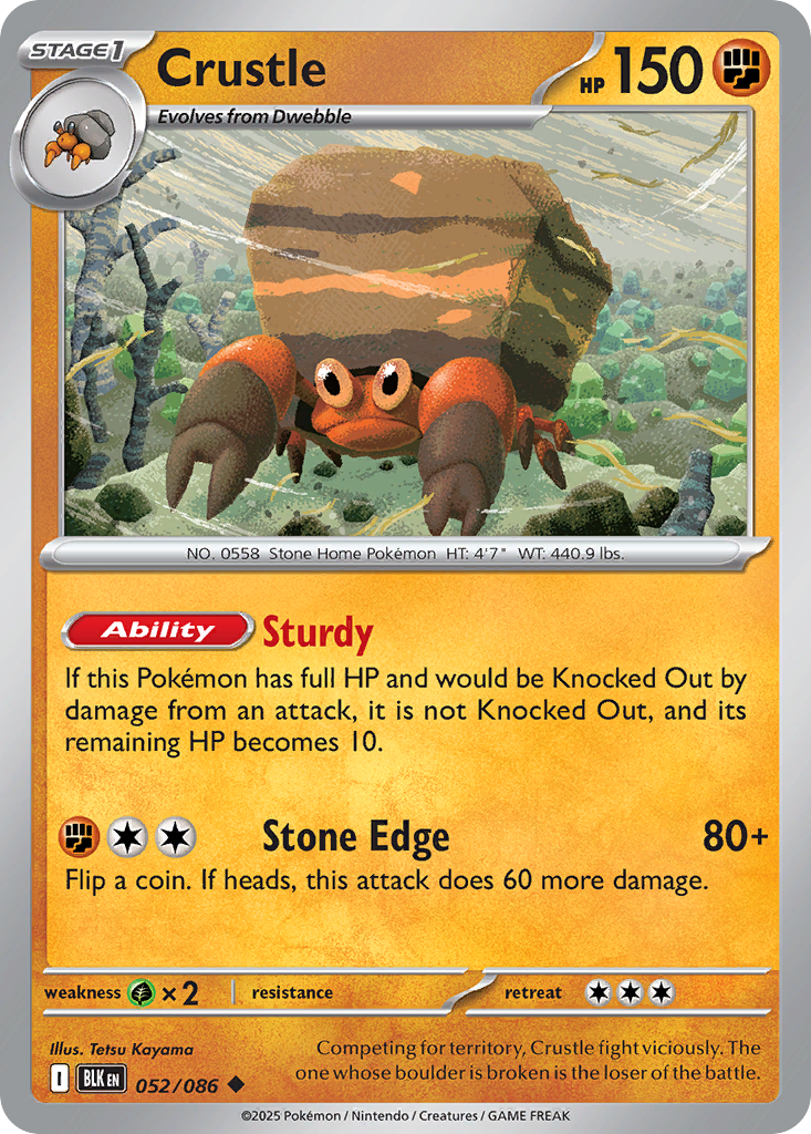 Crustle 052/086 - Reverse Holo