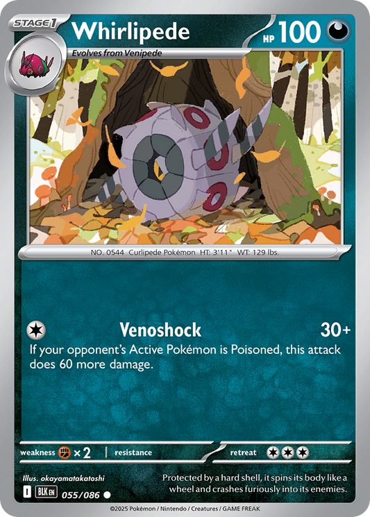Whirlipede 055/086 - Reverse Holo