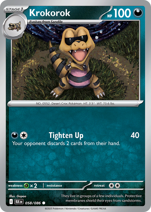 Krokorok 058/086 - Reverse Holo