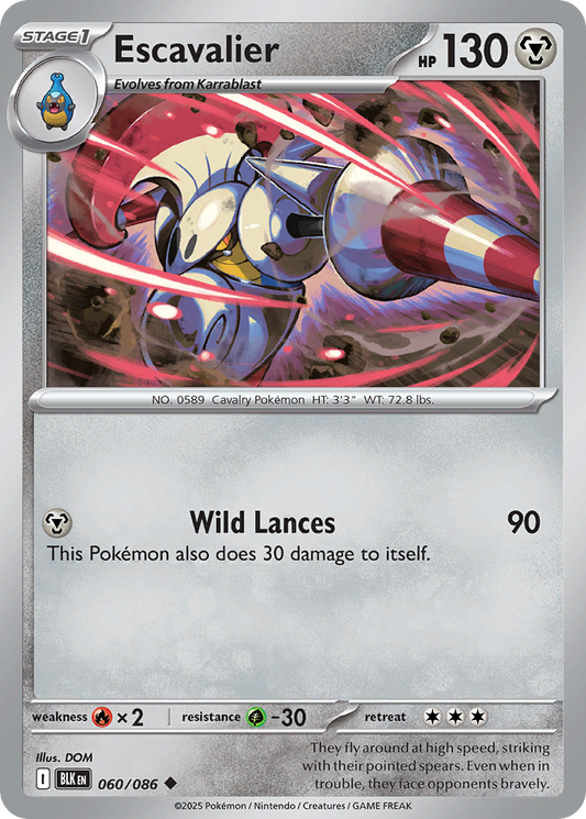 Escavalier 060/086 - Reverse Holo