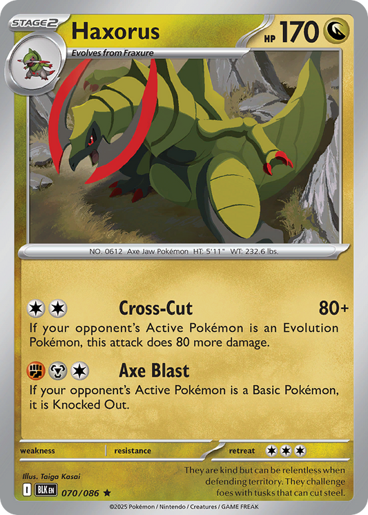 Haxorus 070/086 - Reverse Holo