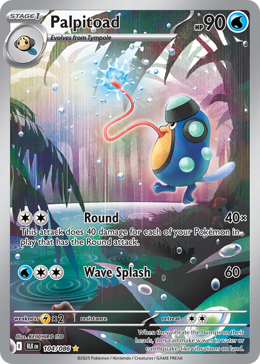 Palpitoad 104/086 - Reverse Holo