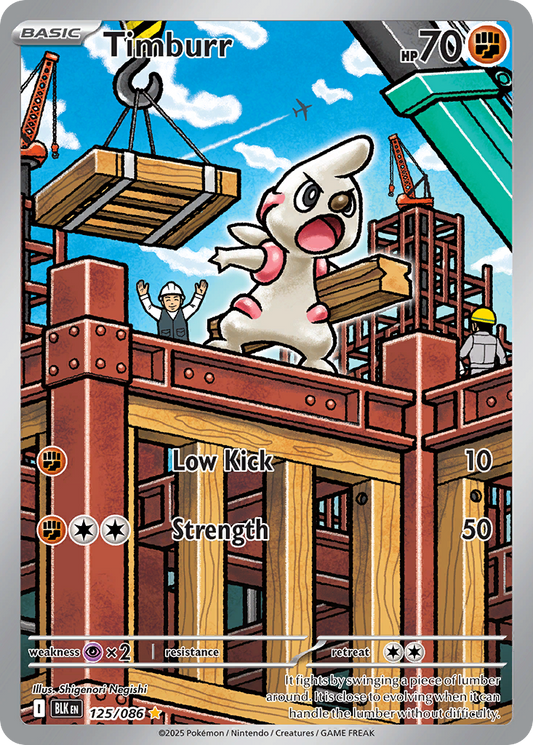 Timburr 125/086 - Reverse Holo