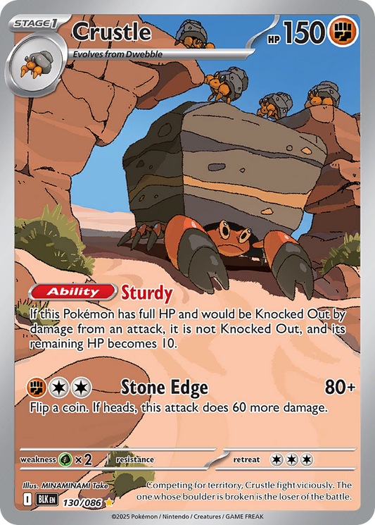 Crustle 130/086 - Reverse Holo