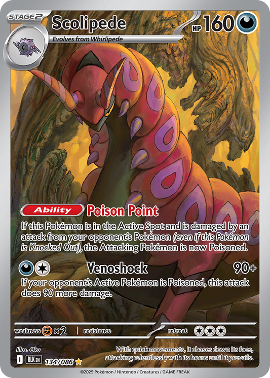 Scolipede 134/086 - Reverse Holo